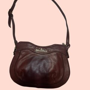 Rare Vintage 1970’s Burgundy Shoulder Bag by Etienne Aigner